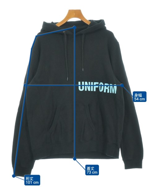uniform experiment（ユニフォームエクスペリメント）パーカー 黒 サイズ:3(L位) メンズ/2200728327184