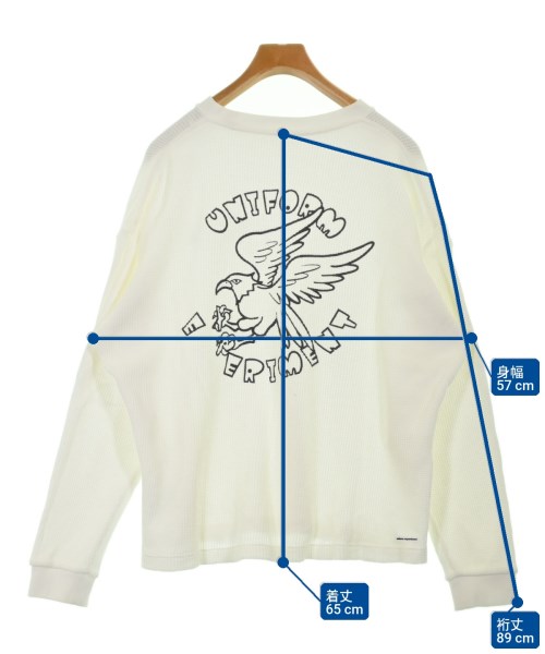 uniform experiment（ユニフォームエクスペリメント）Tシャツ・カットソー 白 サイズ:3(L位) メンズ/2200728401365