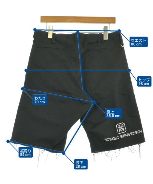 uniform experiment（ユニフォームエクスペリメント）ショートパンツ 黒 サイズ:2(M位) メンズ/2200718745202