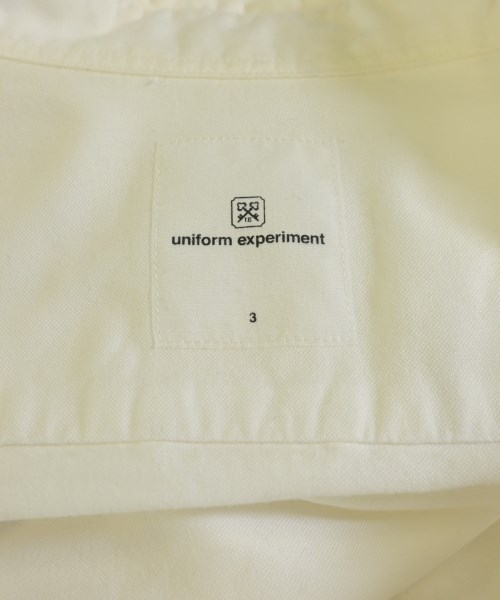 uniform experiment（ユニフォームエクスペリメント）カジュアルシャツ 白 サイズ:3(L位) メンズ/2200723233053
