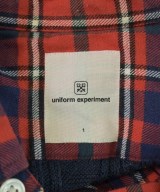uniform experiment（ユニフォームエクスペリメント）カジュアルシャツ 赤 サイズ:1(S位) メンズ/2200726336089