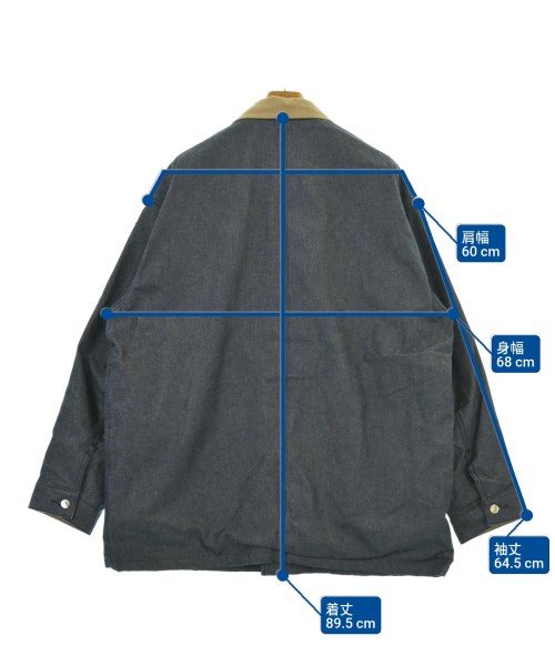 uniform experiment（ユニフォームエクスペリメント）カバーオール 紺 サイズ:4(XL位) メンズ/2200683878011