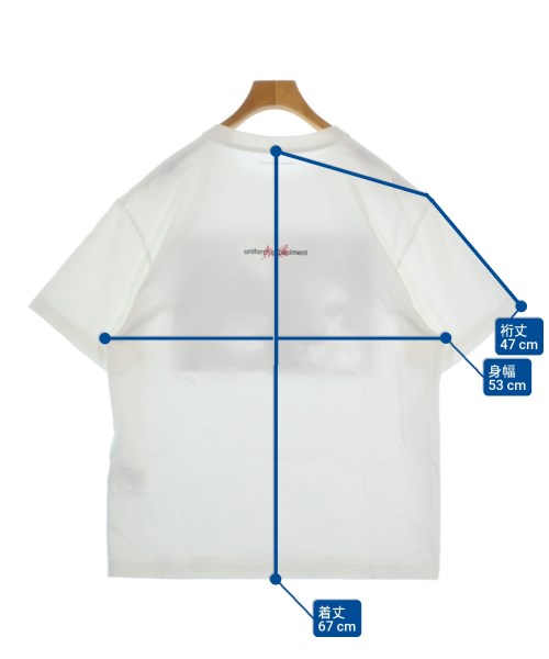 uniform experiment（ユニフォームエクスペリメント）Tシャツ・カットソー 白 サイズ:1(S位) メンズ/2200684713021