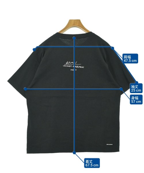 uniform experiment（ユニフォームエクスペリメント）Tシャツ・カットソー 黒 サイズ:1(S位) メンズ/2200684609089
