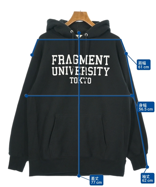 FRAGMENT DESIGN（フラグメントデザイン）パーカー 黒 サイズ:XL メンズ/2200620977036