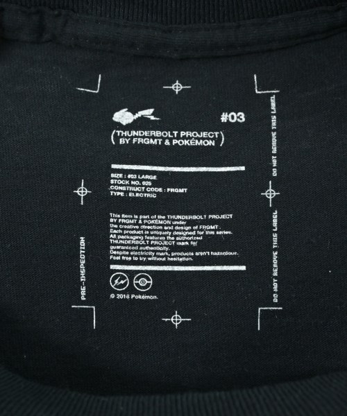 FRAGMENT DESIGN（フラグメントデザイン）Tシャツ・カットソー 黒 サイズ:L メンズ/2200677835105