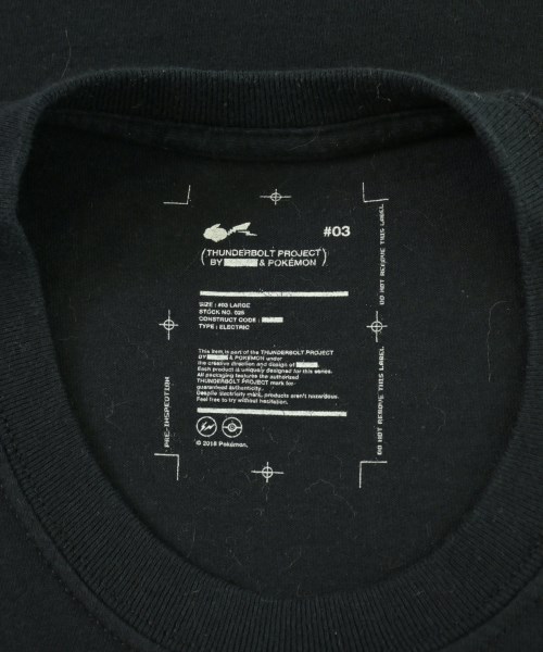 FRAGMENT DESIGN（フラグメントデザイン）Tシャツ・カットソー 黒 サイズ:-(M位) メンズ/2200685942086