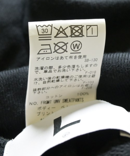 FRAGMENT DESIGN（フラグメントデザイン）スウェットパンツ 黒 サイズ:L メンズ/2200715576038