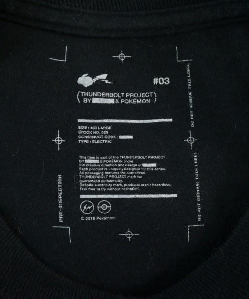 FRAGMENT DESIGN（フラグメントデザイン）Tシャツ・カットソー 黒 サイズ:3(M位) メンズ/2200663005116