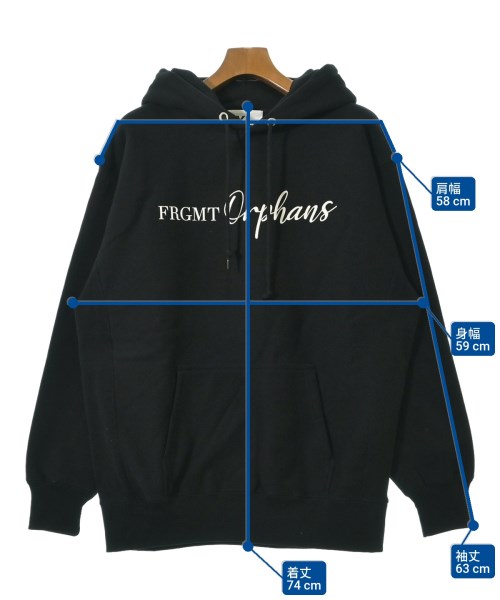 FRAGMENT DESIGN（フラグメントデザイン）パーカー 黒 サイズ:XL メンズ/2200668098052