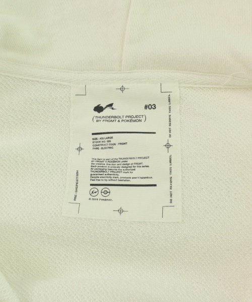 FRAGMENT DESIGN（フラグメントデザイン）パーカー 白 サイズ:L メンズ/2200717137183