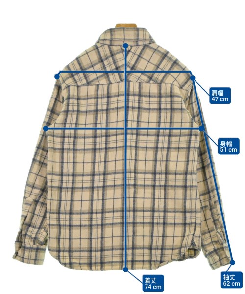 UNDEFEATED（アンディフィーテッド）カジュアルシャツ ベージュ サイズ:M メンズ/2200612678033