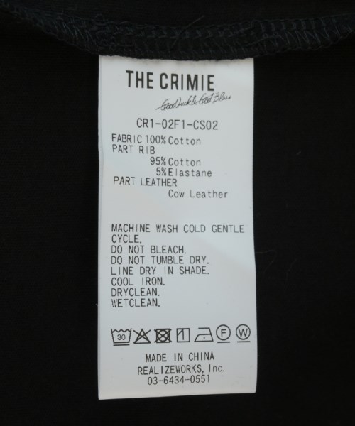CRIMIE（クライミー）Tシャツ・カットソー 黒 サイズ:L メンズ/2200734452061