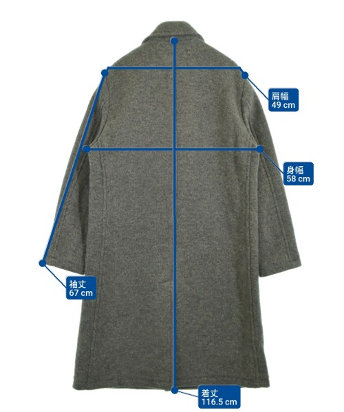 MAIDEN NOIR（メイデンノワール）チェスターコート グレー サイズ:2(XL位) メンズ/2200637958042