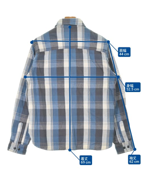 URSUS BAPE（アーサスベイプ）カジュアルシャツ 青 サイズ:M メンズ/2200672997082