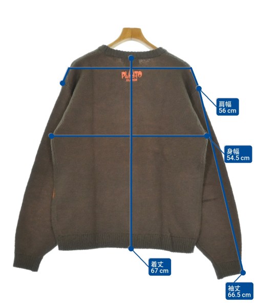 X-LARGE（エクストララージ）ニット・セーター 茶 サイズ:L メンズ/2200635172037