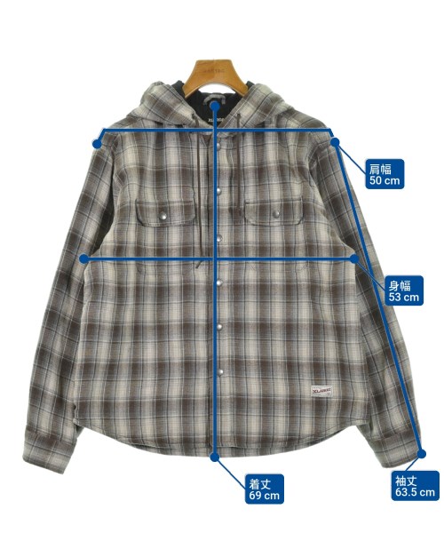 X-LARGE（エクストララージ）カジュアルシャツ 茶 サイズ:M メンズ/2200644076012