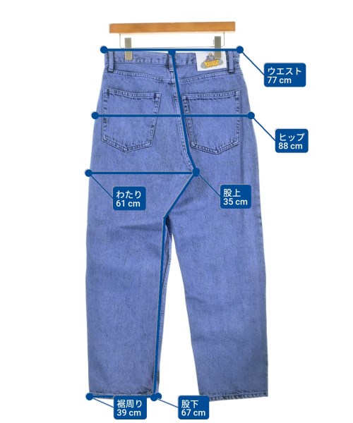 X-LARGE（エクストララージ）デニムパンツ 紫 サイズ:30(M位) メンズ/2200548813058