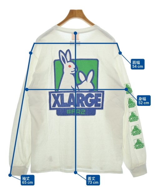 X-LARGE（エクストララージ）Tシャツ・カットソー 白 サイズ:L メンズ/2200630299258