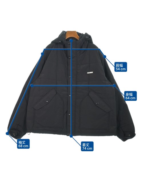 X-LARGE（エクストララージ）ダウンジャケット/ダウンベスト 黒 サイズ:XL メンズ/2200631922032