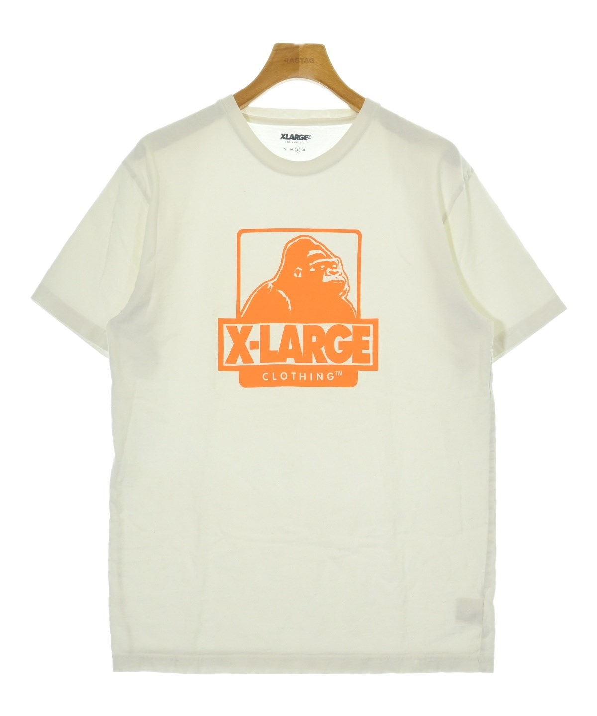 SIRLOIN サーロイン Tシャツ・カットソー XS 白xベージュ 【古着】【中古】 中古・古着通販】SAINT MICHAEL (セントマイケル) EV_SS TEE/ORANGE