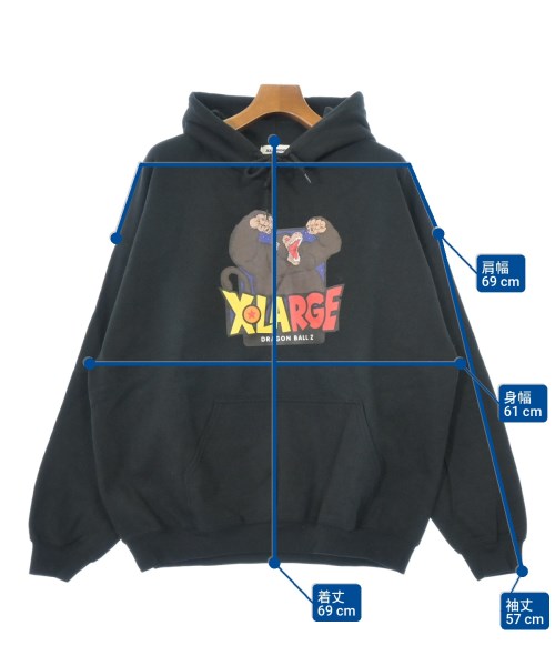X-LARGE（エクストララージ）パーカー 黒 サイズ:XL メンズ/2200677679112