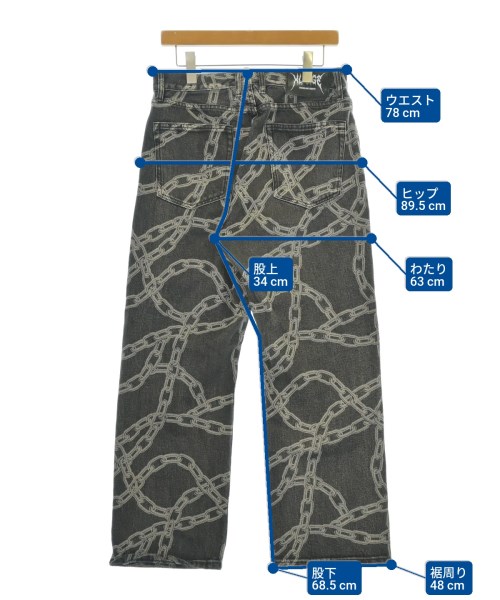X-LARGE（エクストララージ）デニムパンツ グレー サイズ:32(L位) メンズ/2200696012037