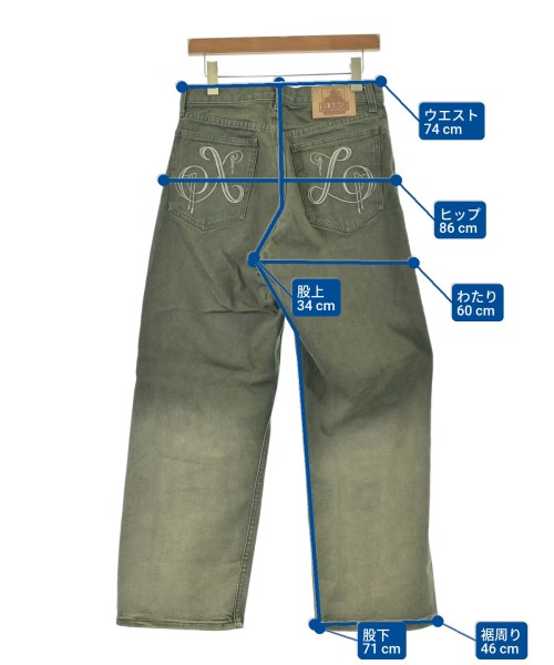 X-LARGE（エクストララージ）デニムパンツ カーキ サイズ:30(M位) メンズ/2200662300038