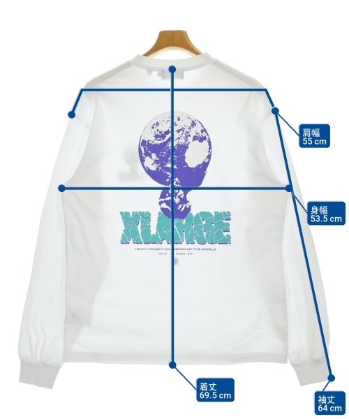 X-LARGE（エクストララージ）Tシャツ・カットソー 白 サイズ:L メンズ/2200709554219