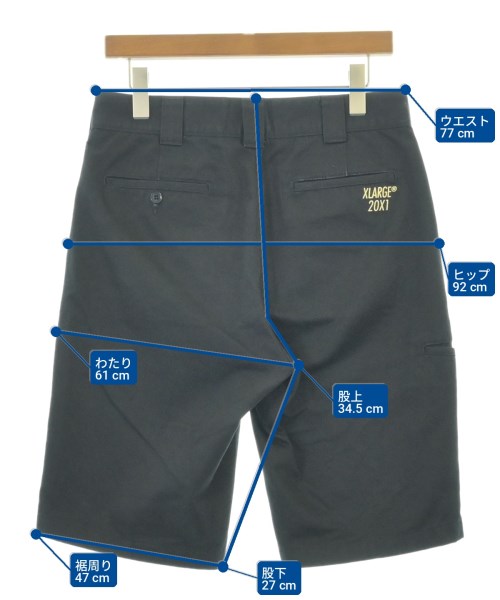 X-LARGE（エクストララージ）ショートパンツ 紺 サイズ:30(M位) メンズ/2200714442037