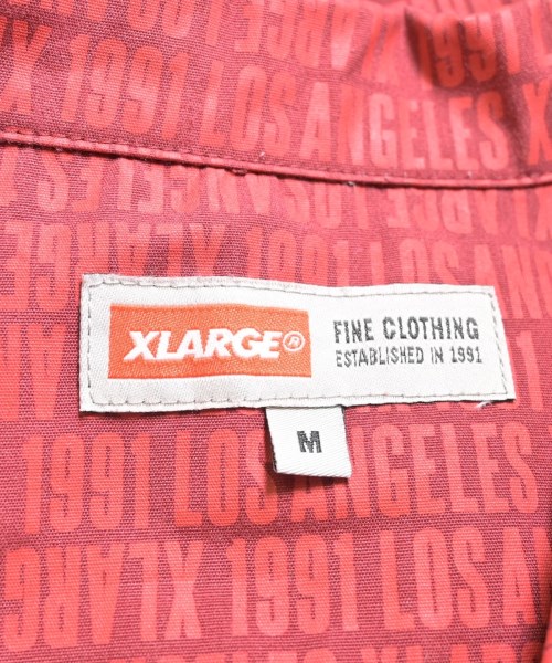 X-LARGE（エクストララージ）カジュアルシャツ 赤 サイズ:M メンズ/2200715586020