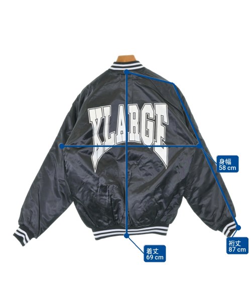 X-LARGE（エクストララージ）スタジャン 紺 サイズ:M メンズ/2200621946178