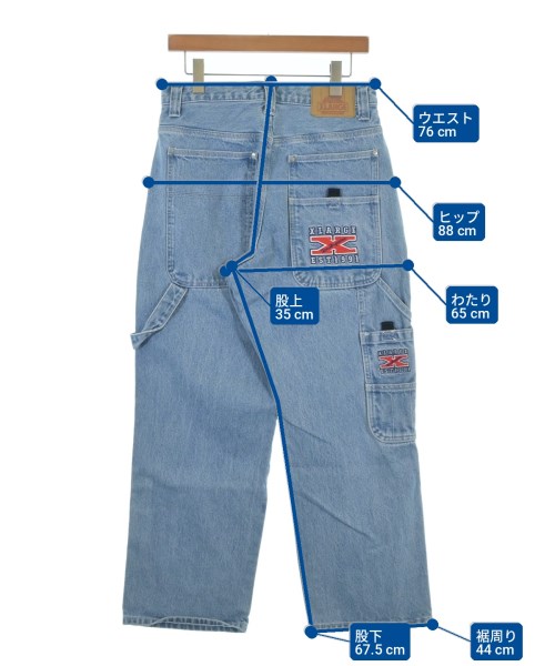 X-LARGE（エクストララージ）デニムパンツ 青 サイズ:30(M位) メンズ/2200701771096
