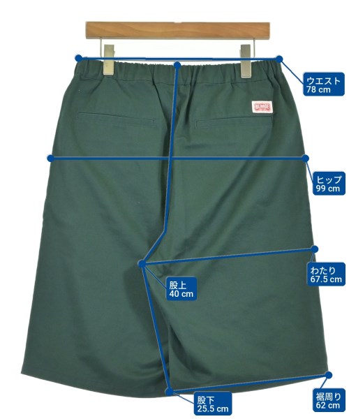 X-LARGE（エクストララージ）ショートパンツ 緑 サイズ:XL メンズ/2200703886132