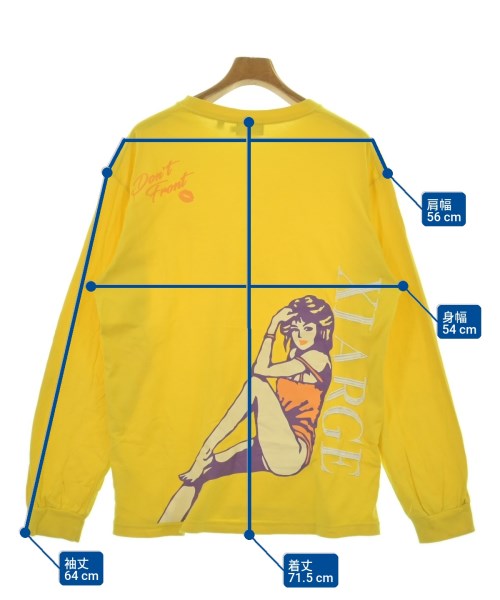 X-LARGE（エクストララージ）Tシャツ・カットソー 黄 サイズ:L メンズ/2200704991040