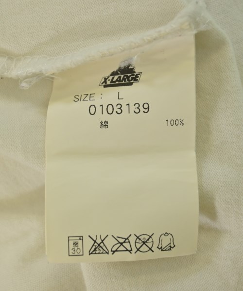 X-LARGE（エクストララージ）Tシャツ・カットソー 白 サイズ:L メンズ/2200706994049