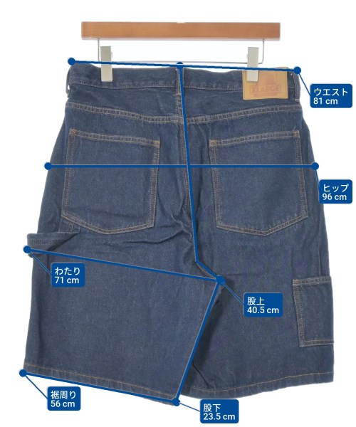 X-LARGE（エクストララージ）ショートパンツ 紺 サイズ:32(L位) メンズ/2200664375034