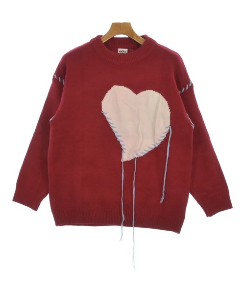 HOOK(フック)ニット・セーター 赤 サイズ:L/2200662894018