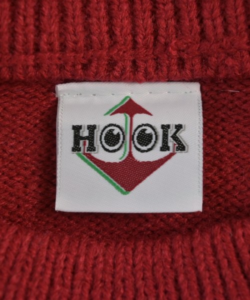 HOOK（フック）ニット・セーター 赤 サイズ:L メンズ/2200662894018