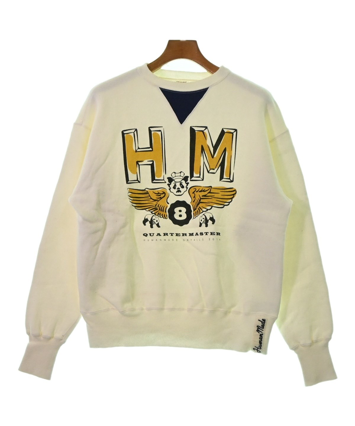 HUMAN MADE(ヒューマンメイド)スウェット 白 サイズ:M メンズ HUMAN MADE(ヒューマンメイド)スウェット 白 サイズ:M メンズ