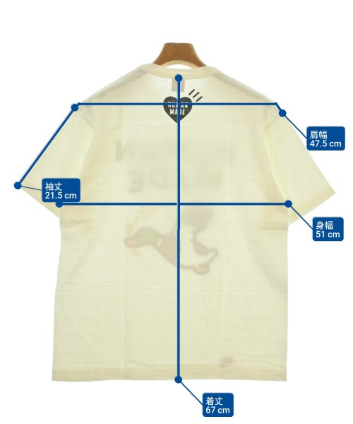 HUMAN MADE（ヒューマンメイド）Tシャツ・カットソー 白 サイズ:L メンズ/2200557561209