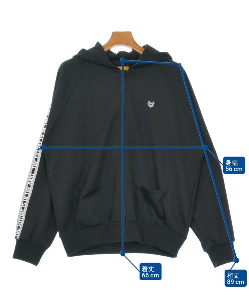 HUMAN MADE（ヒューマンメイド）パーカー 黒 サイズ:L メンズ/2200640183028