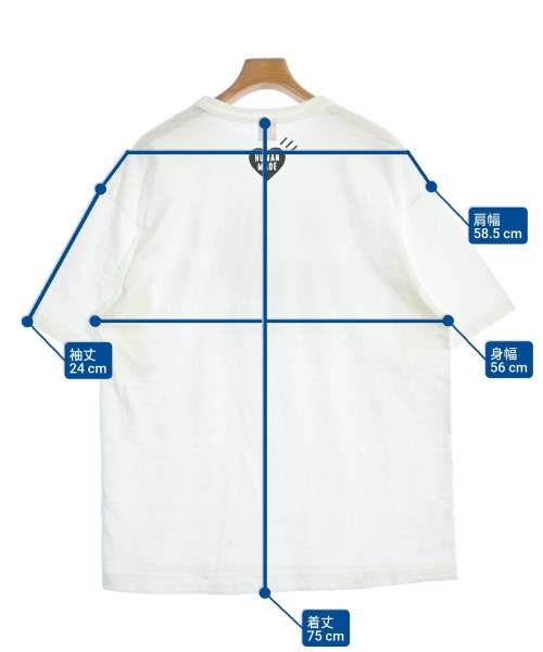 HUMAN MADE（ヒューマンメイド）Tシャツ・カットソー 白 サイズ:XXL メンズ/2200574388056