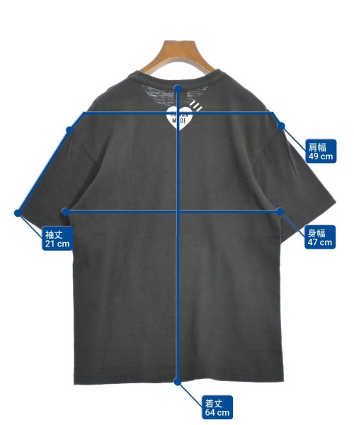 HUMAN MADE（ヒューマンメイド）Tシャツ・カットソー グレー サイズ:M メンズ/2200539748055