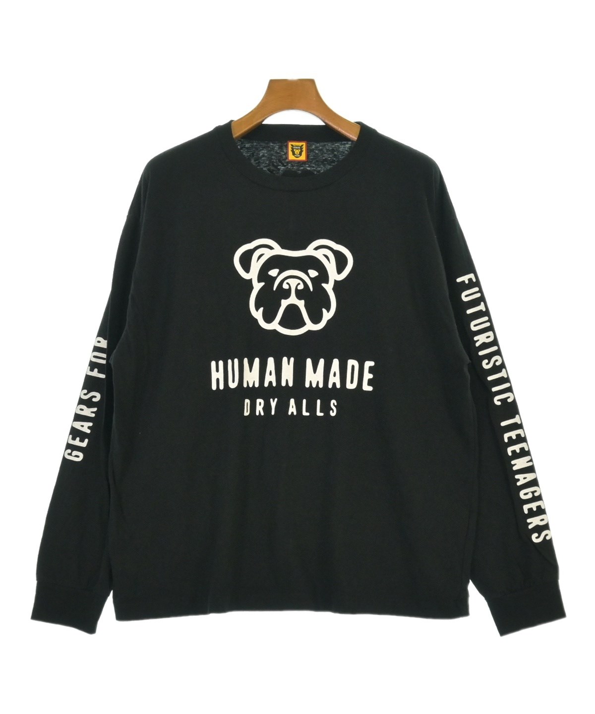Human Made ブラック長袖カットソー HUMAN MADE（ヒューマンメイド）Tシャツ・カットソー 黒 サイズ