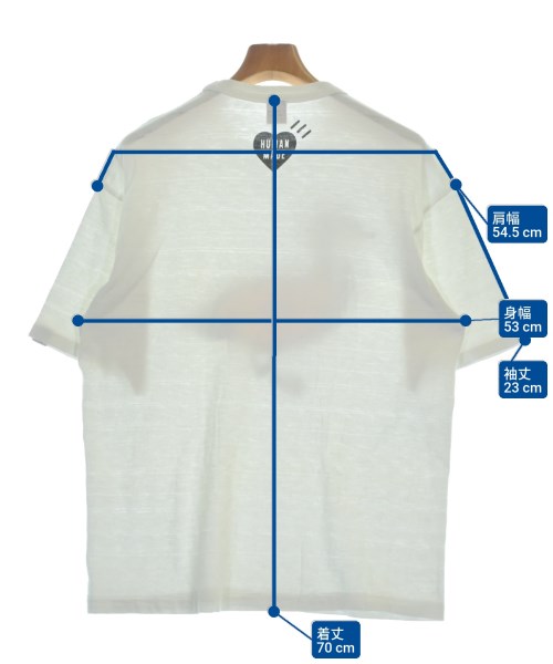 HUMAN MADE（ヒューマンメイド）Tシャツ・カットソー 白 サイズ:XL メンズ/2200622395142