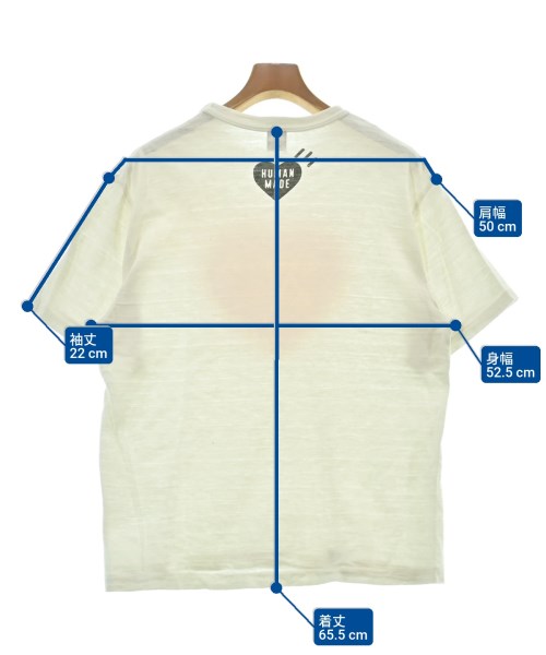 HUMAN MADE（ヒューマンメイド）Tシャツ・カットソー 白 サイズ:L メンズ/2200613129145