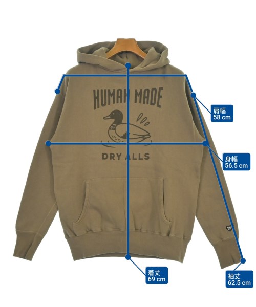 HUMAN MADE（ヒューマンメイド）パーカー 茶 サイズ:L メンズ/2200630128039