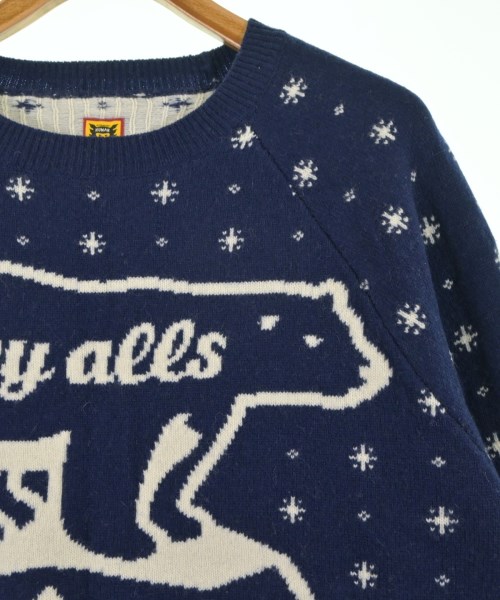 HUMAN MADE（ヒューマンメイド）ニット・セーター 紺 サイズ:L メンズ/2200632557240