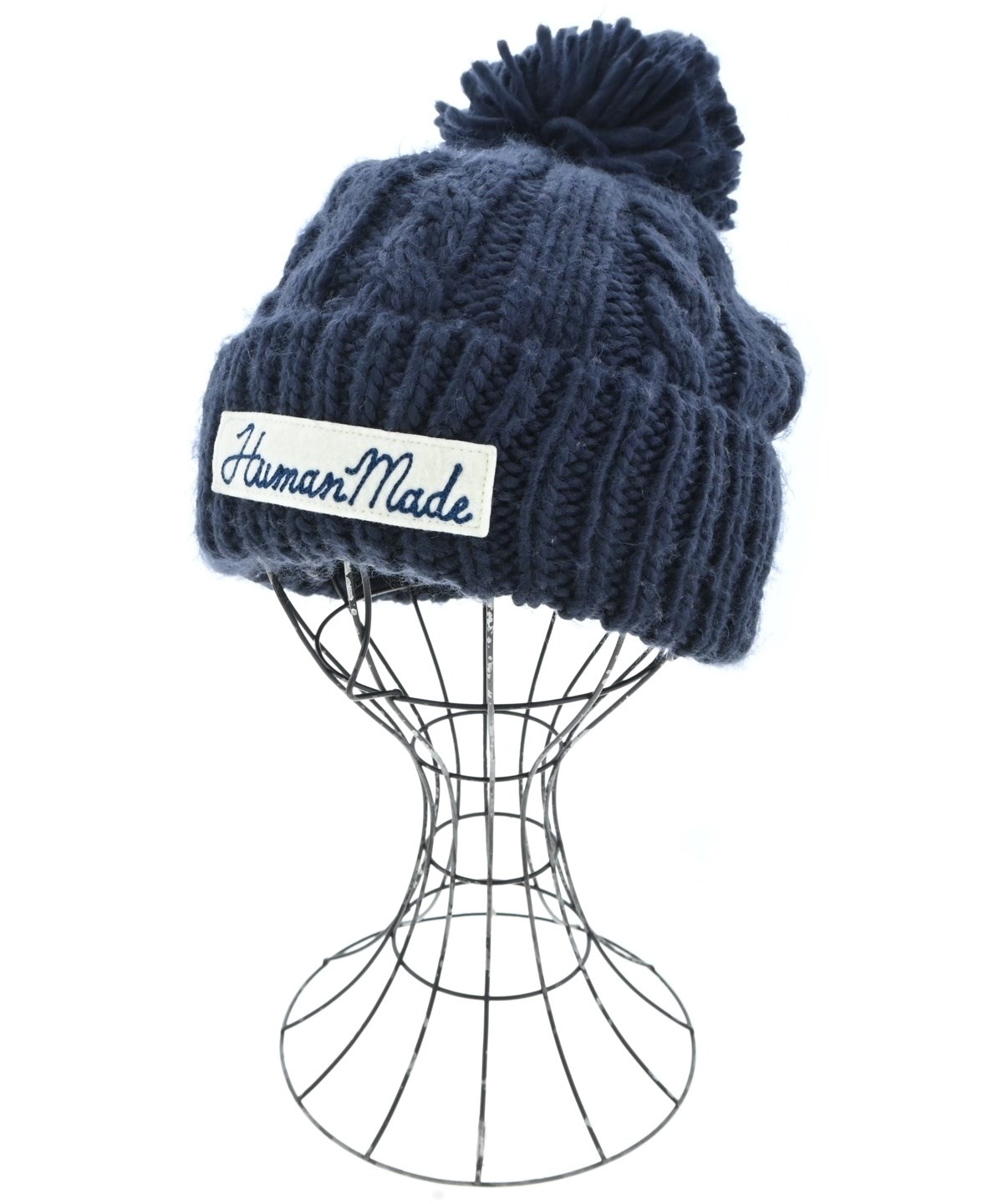 HUMAN MADE（ヒューマンメイド）ニットキャップ・ビーニー 紺 サイズ:F